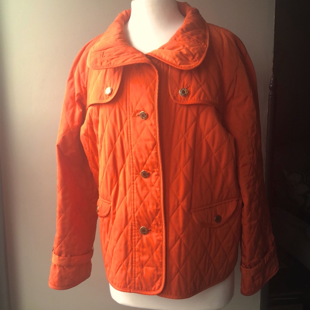 Orange Talbots Jacket, Size Large - image 2